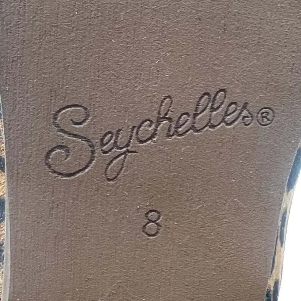 Seychelles Womens Size 8 Waiting For You Leopard Cheetah‎ Leather Ankle Boots